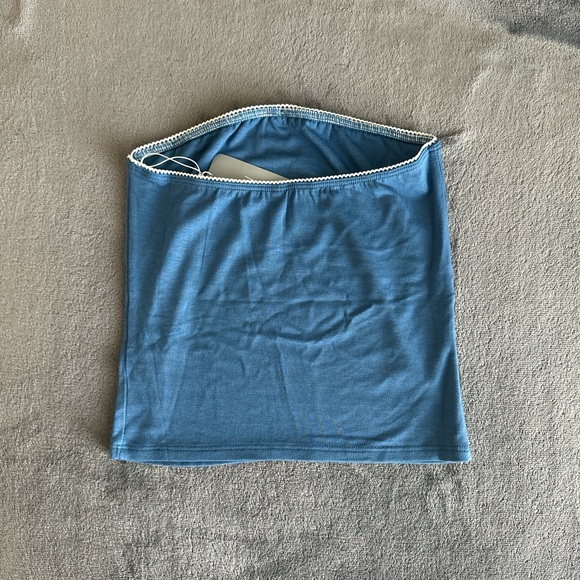 BRAND NEW Rat boi contour tube top tank in blue - Picture 4 of 5